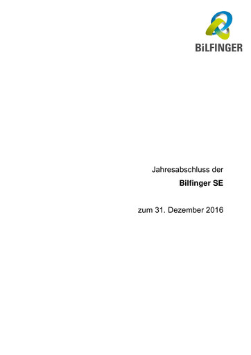 Thumbnail Bilfinger Financial Statement 2016