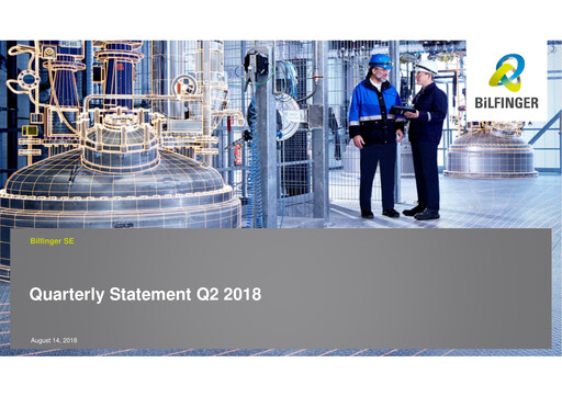 Miniature Bilfinger Rapport trimestriel 2018-q2