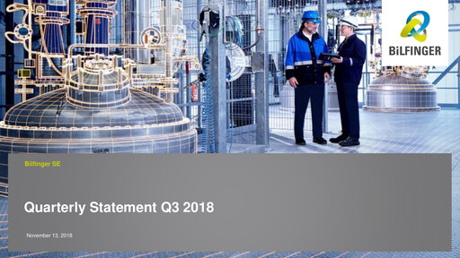Miniature Bilfinger Rapport trimestriel 2018-q3