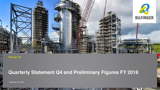 Miniature Bilfinger Rapport trimestriel 2018-q4