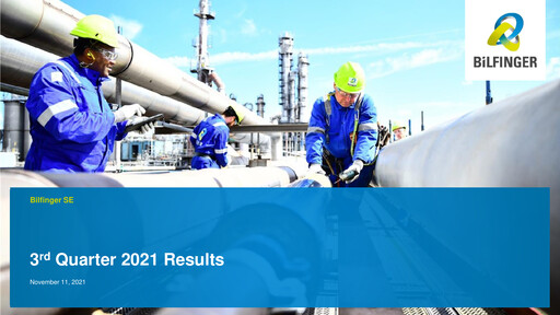 Thumbnail Bilfinger Quarterly Report 2021-q3