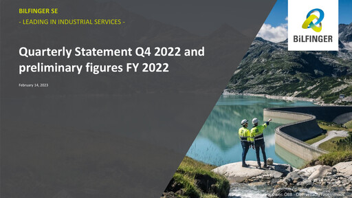 Thumbnail Bilfinger Quarterly Report 2022-q4