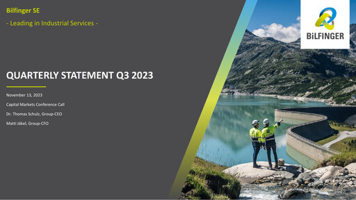 Thumbnail Bilfinger Quarterly Report 2023-q3