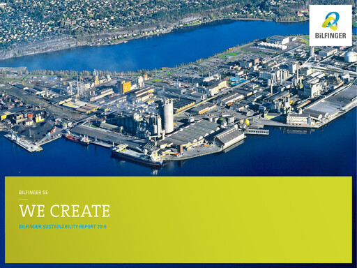 Thumbnail Bilfinger Sustainability Report 2016