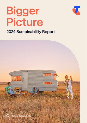 Thumbnail Telstra Sustainability Report 2024