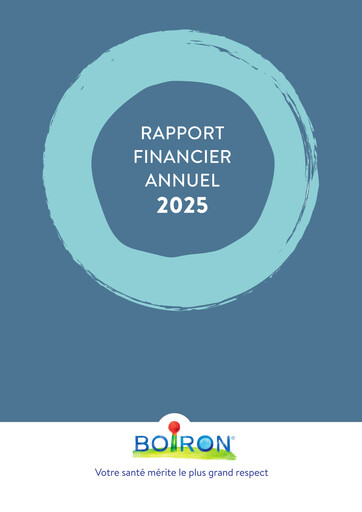 Miniature Boiron Rapport financier 2025