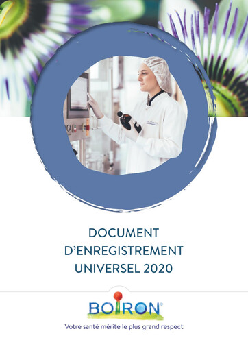 Miniature Boiron Document d'enregistrement universel 2020
