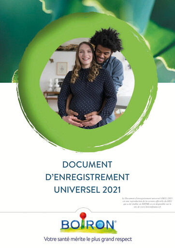 Miniature Boiron Document d'enregistrement universel 2021