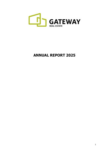 Thumbnail Gateway Real Estate Annual Report 2025