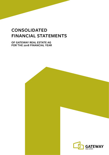 Thumbnail Gateway Real Estate Financial Statement 2018