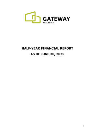 Thumbnail Gateway Real Estate Half-year Report 2025-h1