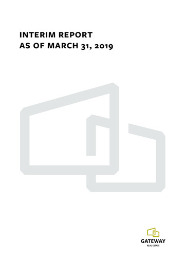 Miniature Gateway Real Estate Rapport trimestriel 2019-q1