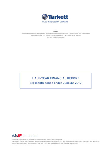 Thumbnail Tarkett Half-year Report 2017-h1