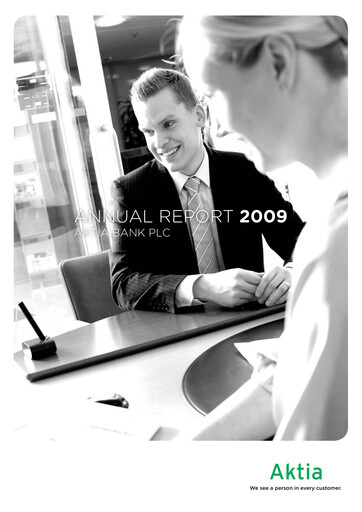 Thumbnail Aktia Bank
 Annual Report 2009