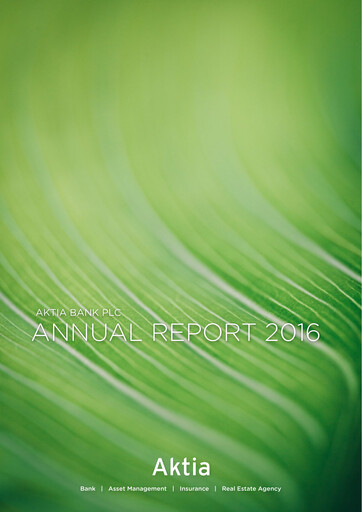 Thumbnail Aktia Bank
 Annual Report 2016