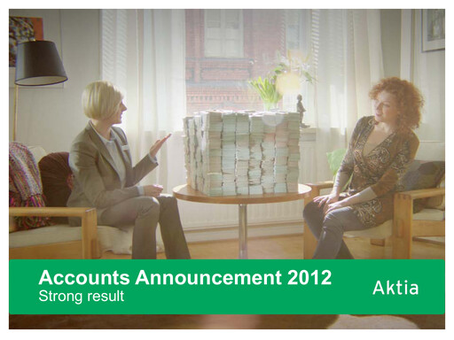 Thumbnail Aktia Bank
 Financial Statement 2012
