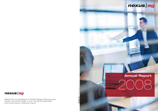 Thumbnail Nexus AG Annual Report 2008