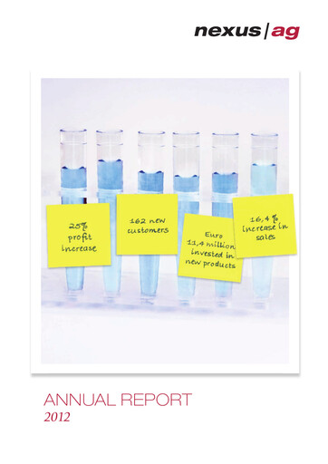 Thumbnail Nexus AG Annual Report 2012