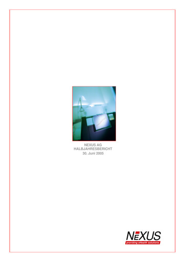 Thumbnail Nexus AG Half-year Report 2005-h1