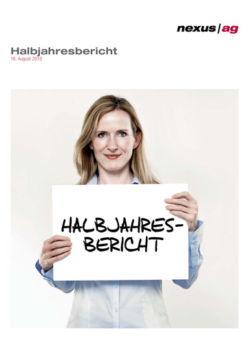 Thumbnail Nexus AG Half-year Report 2010-h1