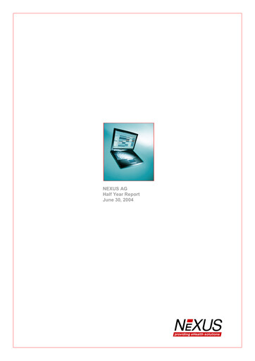 Thumbnail Nexus AG Half-year Report 2004-h1