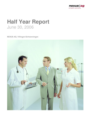 Thumbnail Nexus AG Half-year Report 2006-h1