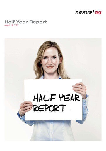 Thumbnail Nexus AG Half-year Report 2010-h1