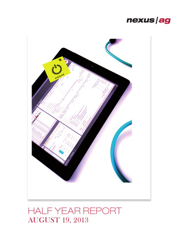 Thumbnail Nexus AG Half-year Report 2013-h1