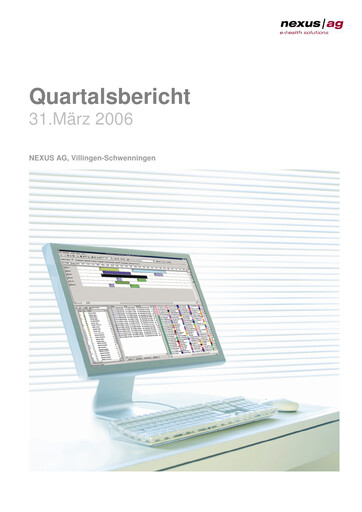 Thumbnail Nexus AG Quarterly Report 2006-q1