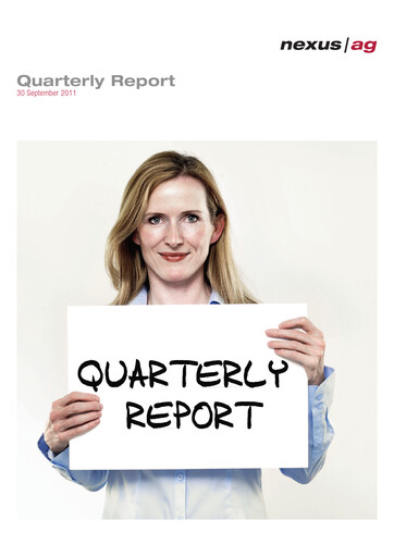 Thumbnail Nexus AG Quarterly Report 2011-q3