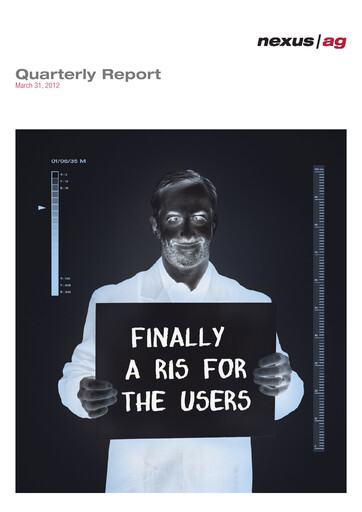 Thumbnail Nexus AG Quarterly Report 2012-q1
