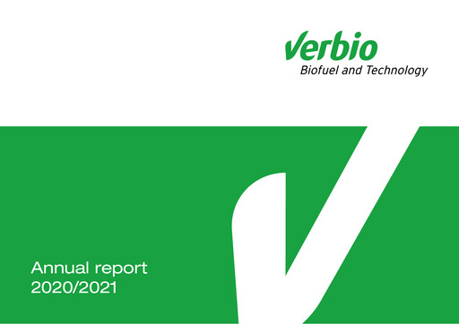 Thumbnail Verbio Annual Report 2020-2021