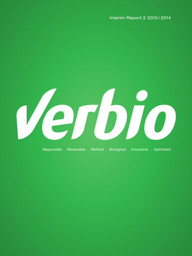 Thumbnail Verbio Half-year Report 2013-2014-h1
