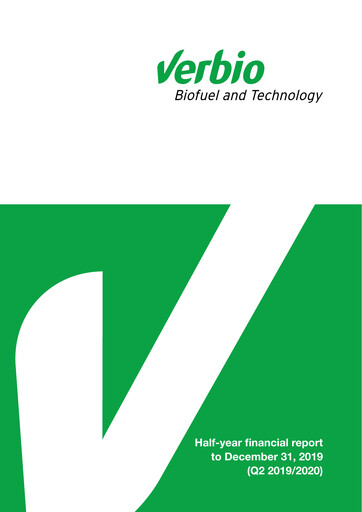 Thumbnail Verbio Half-year Report 2019-2020-h1