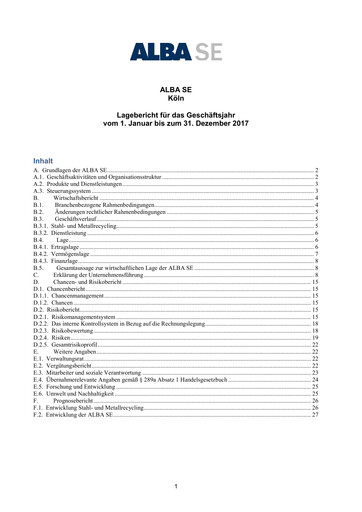 Thumbnail ALBA SE Financial Statement 2017