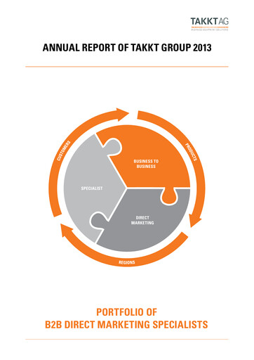 Thumbnail TAKKT AG Annual Report 2013