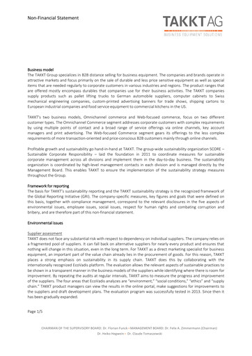 Thumbnail TAKKT AG ESG Report 2019