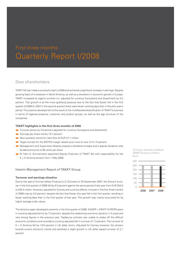 Thumbnail TAKKT AG Quarterly Report 2008-q1