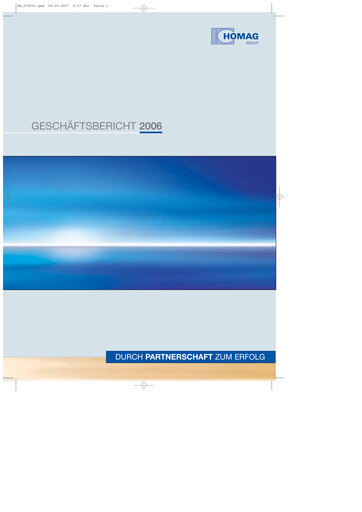 Thumbnail HOMAG Group Annual Report 2006