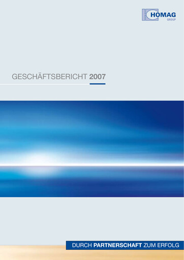 Thumbnail HOMAG Group Annual Report 2007