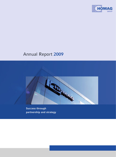 Miniature HOMAG Group Rapport annuel 2009