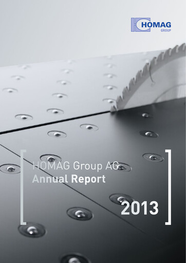 Miniature HOMAG Group Rapport annuel 2013