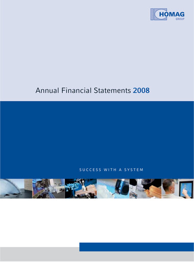 Thumbnail HOMAG Group Financial Statement 2008