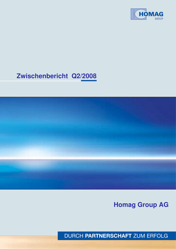 Thumbnail HOMAG Group Half-year Report 2008-h1