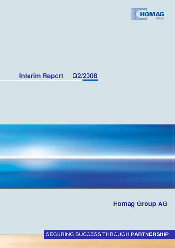 Thumbnail HOMAG Group Half-year Report 2008-h1