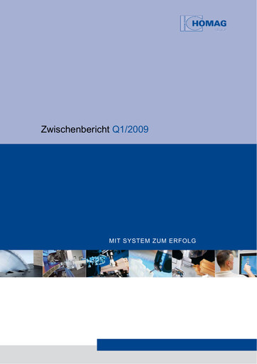 Thumbnail HOMAG Group Quarterly Report 2009-q1