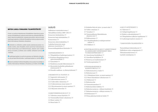 Thumbnail Finnair
 Financial Statement 2013