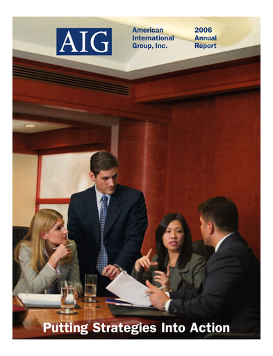Miniature American International Group Rapport annuel 2006