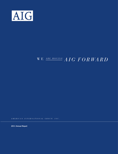 Miniature American International Group Rapport annuel 2011