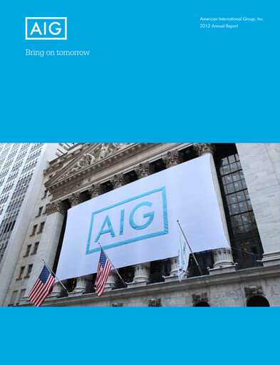 Miniature American International Group Rapport annuel 2012